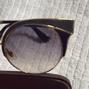 Jimmy Choo Black and Gold Clubmaster Sunglasses m_6817c817bdcb04e36df3ce27.jpg main image 4